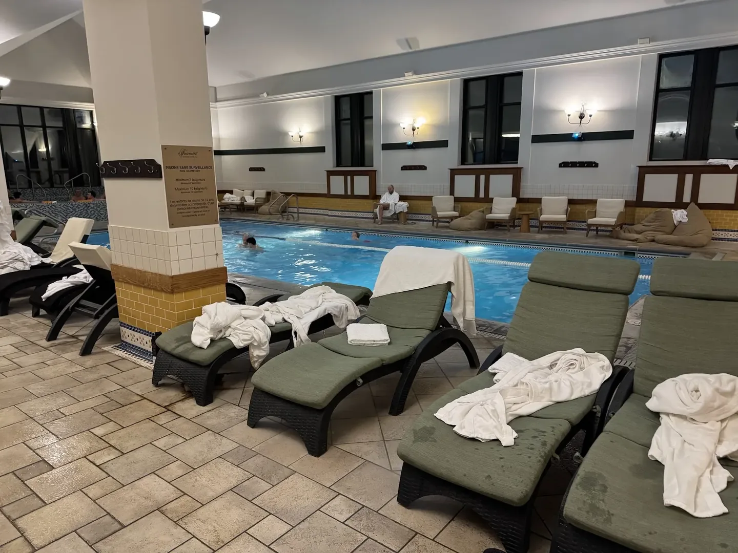 Waterfront resort grounds in La Malbaie, Quebec